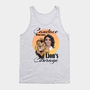 Candace Owens has a Lion's Courage, yellow sun Tank Top